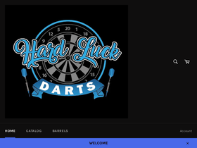 hardluckdarts.com homepage screenshot