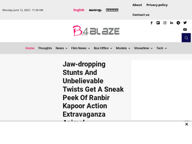 'b4blaze.com' screenshot