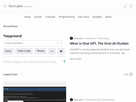 'techncyber.com' screenshot