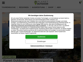 'planetoutdoor.de' screenshot