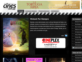 'cines.com.py' screenshot