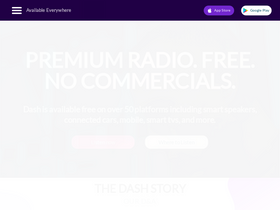 'dashradio.com' screenshot