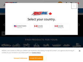 'amsoil.ca' screenshot