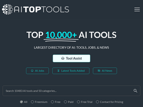 'aitoptools.com' screenshot