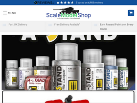 'scalemodelshop.co.uk' screenshot