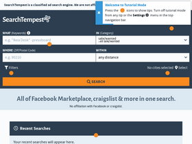 'searchtempest.com' screenshot