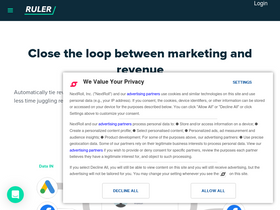 'ruleranalytics.com' screenshot