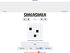 'puzzle-shakashaka.com' screenshot