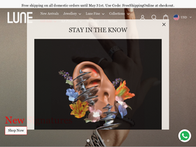 Shop Lune Global Private Limited website screenshot