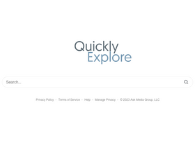 'quicklyexplore.com' screenshot