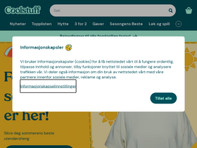 'coolstuff.no' screenshot