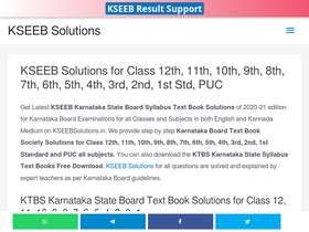 'kseebsolutions.in' screenshot