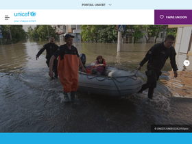 'unicef.fr' screenshot