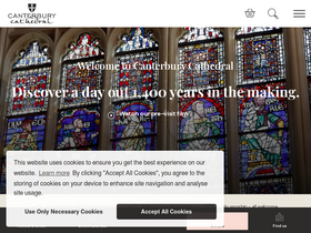 'canterbury-cathedral.org' screenshot