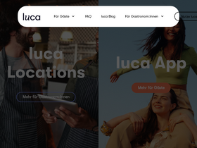 'luca-app.de' screenshot