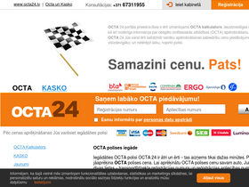 'octa24.lv' screenshot