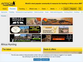 'africahunting.com' screenshot