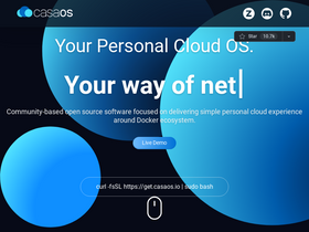 'casaos.io' screenshot