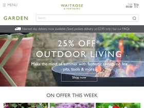 'waitrosegarden.com' screenshot