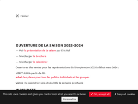 'comedie-francaise.fr' screenshot