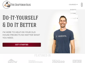 'thecraftsmanblog.com' screenshot