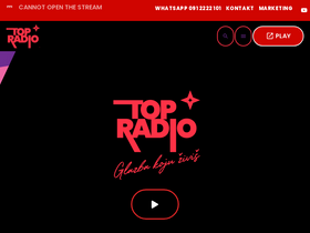 'topradio.hr' screenshot