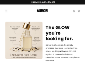 aurobi.com homepage screenshot