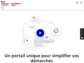 'portailpro.gouv.fr' screenshot