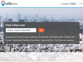 'thecitiesnow.com' screenshot