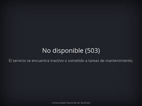 'iaci.unq.edu.ar' screenshot