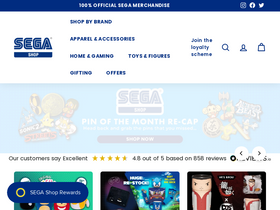 'segashop.co.uk' screenshot