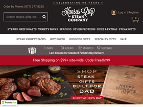 'kansascitysteaks.com' screenshot