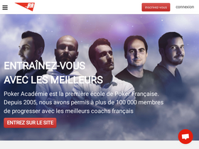 'poker-academie.com' screenshot