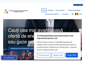 'anre.ro' screenshot