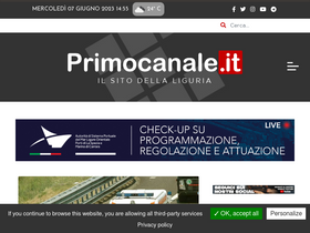 'primocanale.it' screenshot