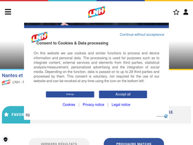 'lnh.fr' screenshot