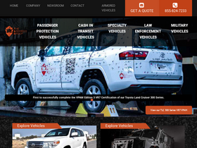 'armoredcars.com' screenshot