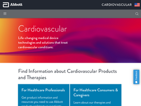 'cardiovascular.abbott' screenshot