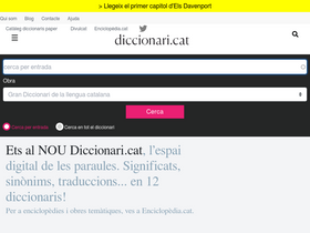 'diccionari.cat' screenshot