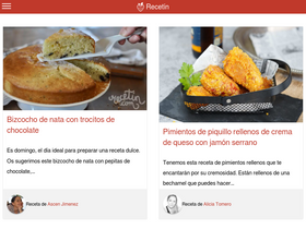 'recetin.com' screenshot