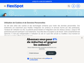 'flexispot.fr' screenshot