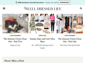 'thewelldressedlife.com' screenshot