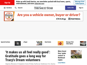 'saultstar.com' screenshot