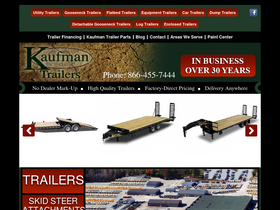 'kaufmantrailers.com' screenshot