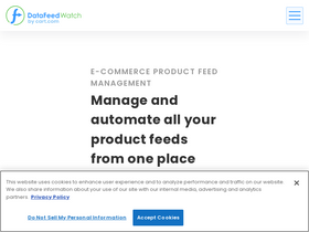 'datafeedwatch.com' screenshot
