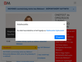 'bekesmatrix.hu' screenshot