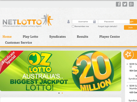 'netlotto.com.au' screenshot
