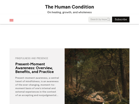 'thehumancondition.com' screenshot