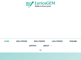 'lyricsgem.com' screenshot