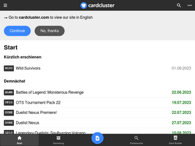 'cardcluster.de' screenshot